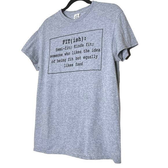 FITish T-Shirt, Foodie Tee, Fitness Humor, Gym, Exercise Fun - Picture 3 of 5